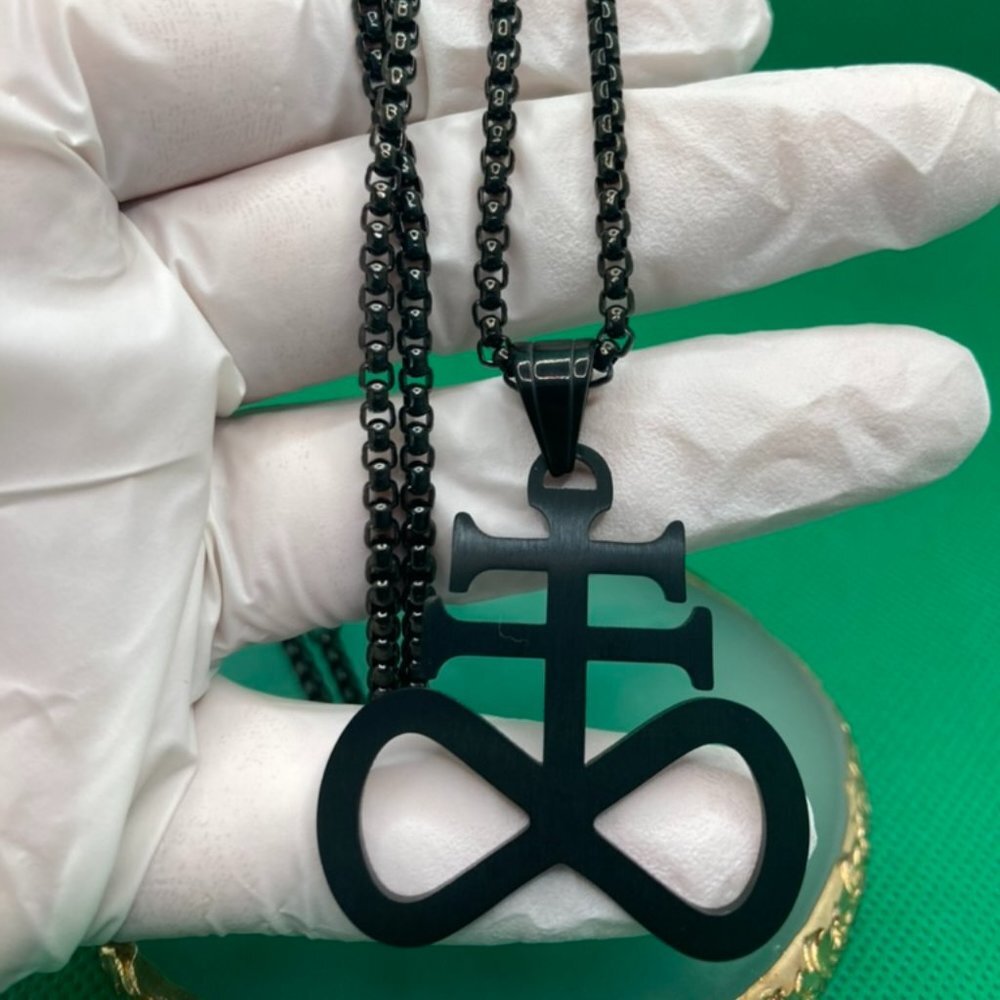 Satanic Cross Punk Necklace
